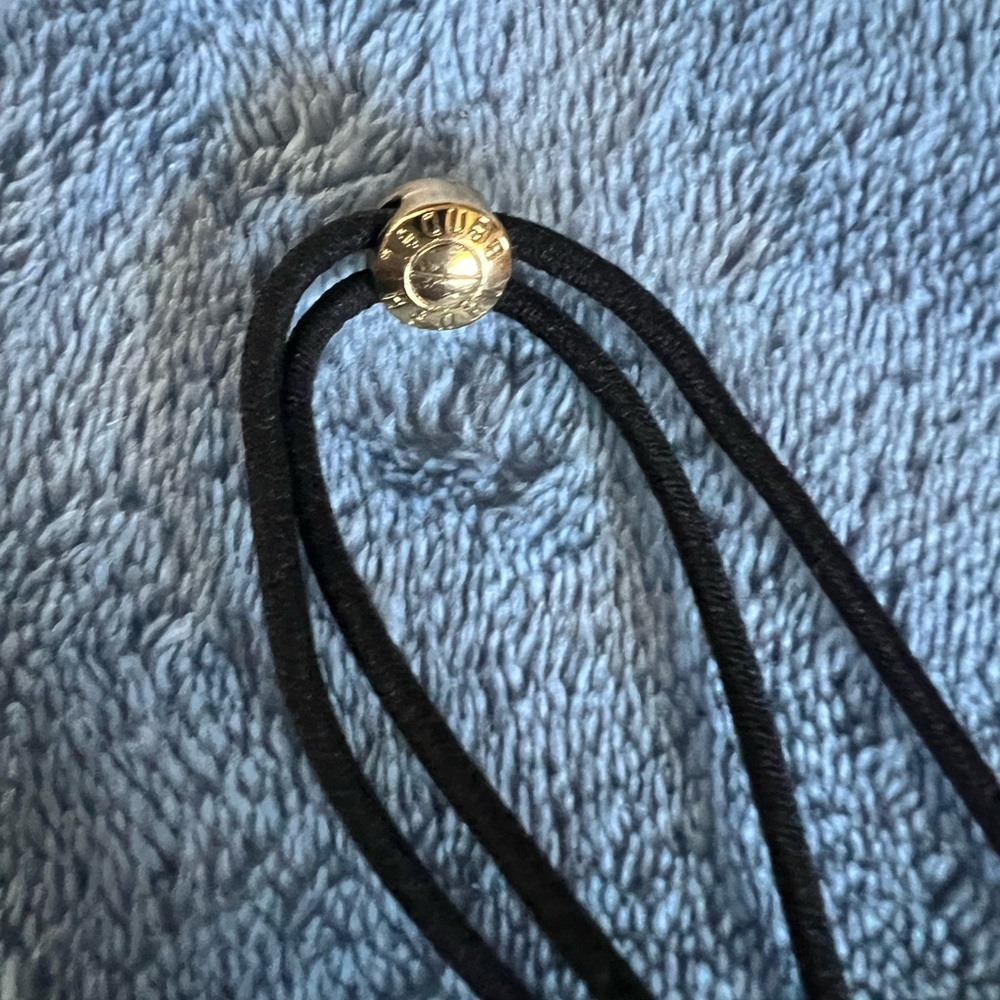 Henri Bendel Black Leather Gold Headband - Picture 7 of 7
